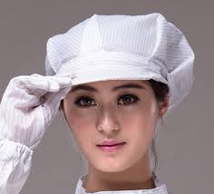 Anti-static peaked cap